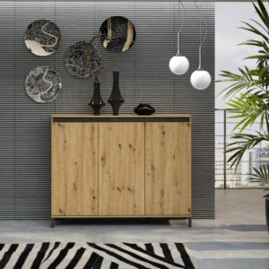 Credenza 3 ante rovere artisan GENIO 138x110x40