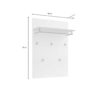 Pannello appendiabiti bianco lucido antracite ATRIUM 80x115x25 - immagine 3