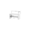 Panca ingresso bianco lucido antracite ATRIUM 80x50x40 - immagine 3