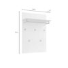 Pannello appendiabiti bianco lucido antracite ATRIUM 80x115x25 - immagine 5
